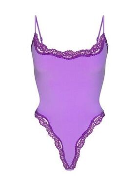 SKIMS Ultra Violet Lace Cami Bodysuit